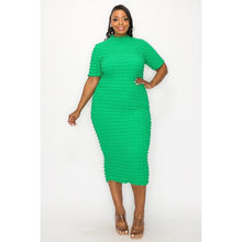 Load image into Gallery viewer, Bubble Pop Bodycon Midi Dress
