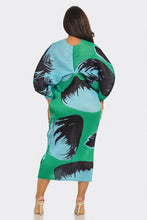 Load image into Gallery viewer, Printed Midi Dress (Green)
