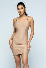 Load image into Gallery viewer, METAL STRAP MINI DRESS
