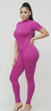 Load image into Gallery viewer, Seamless Back Zipper Mock Neck Jumpsuit
