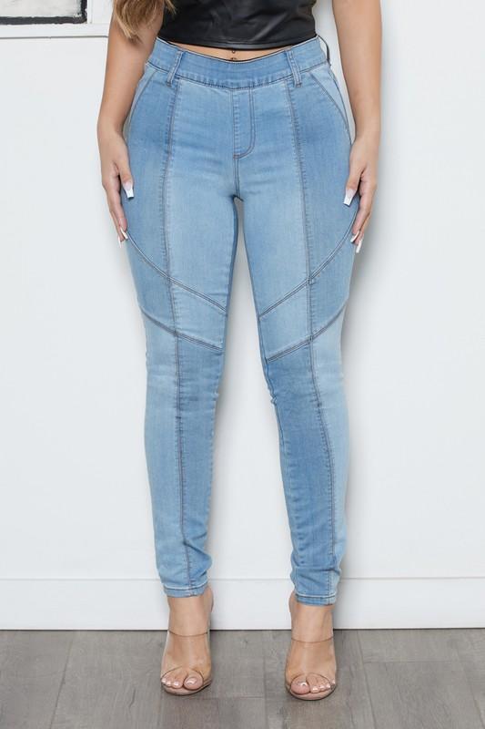 Chel's Color Blocked Skinny Jeans