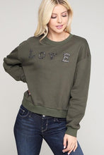 Load image into Gallery viewer, Chel&#39;s  LOVE Rhinestone Top
