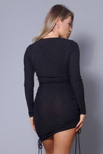 Load image into Gallery viewer, Chel&#39;s Side Ruching Midi Dress
