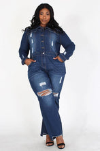 Load image into Gallery viewer, Chel&#39;s Denim Jumpsuit Plus
